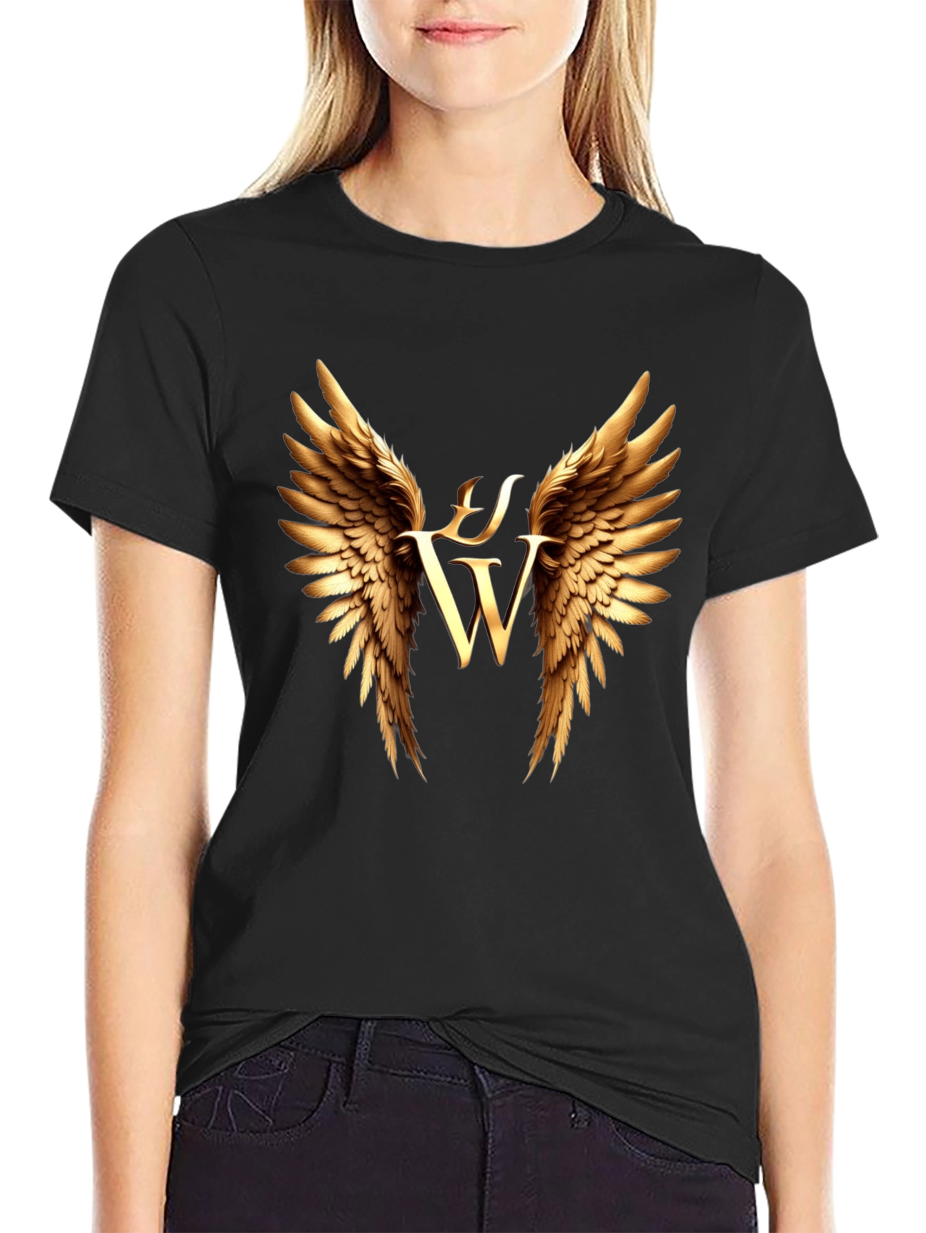 Winged Logo Black T-Shirt