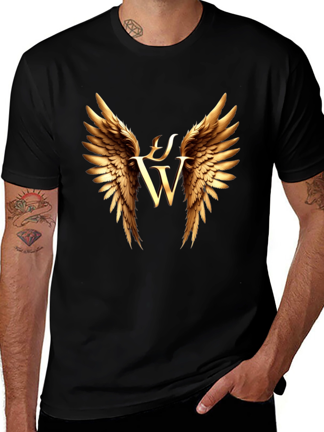 Winged Logo Black T-Shirt