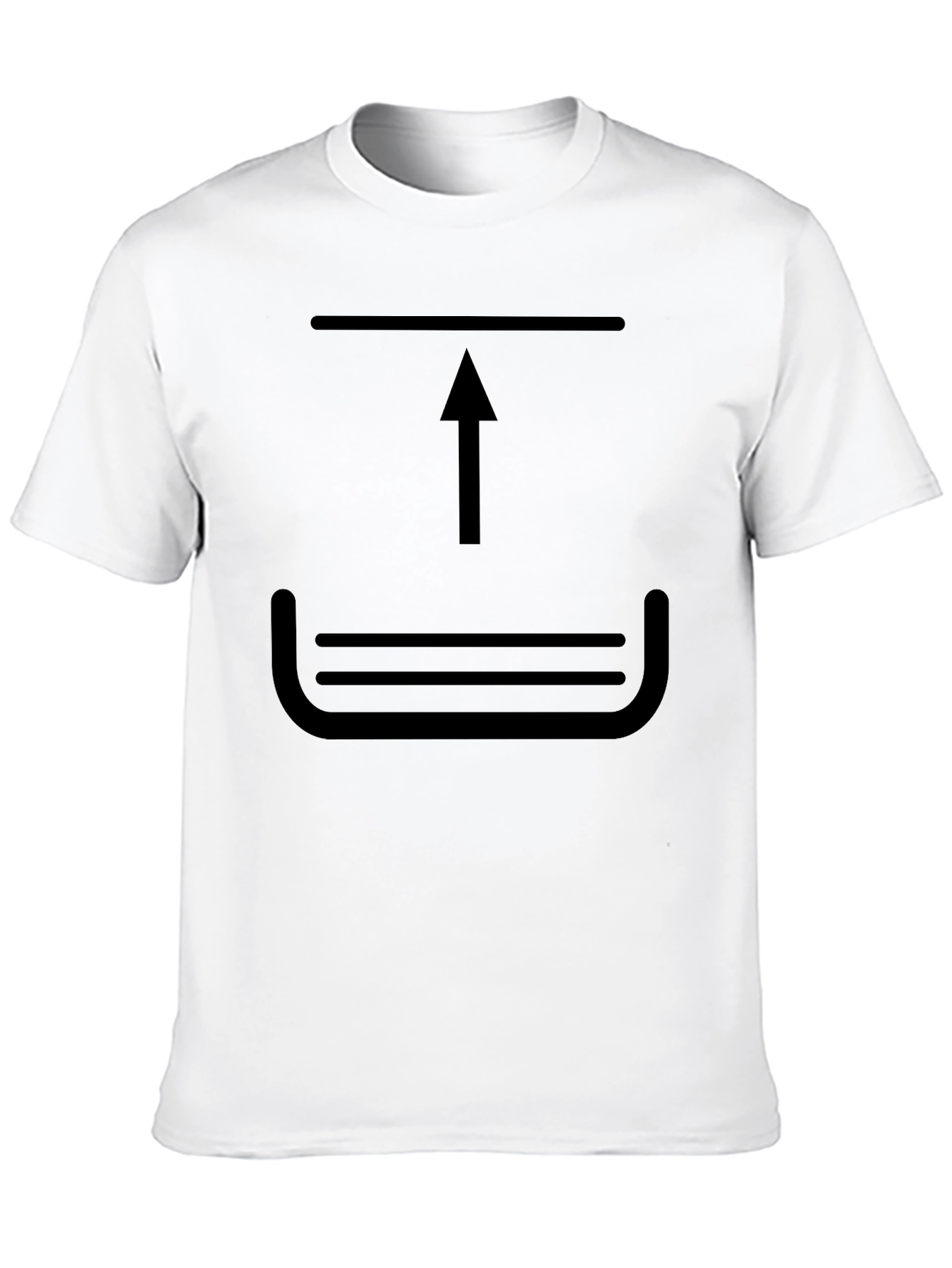 Upload Graphic Black T-Shirt