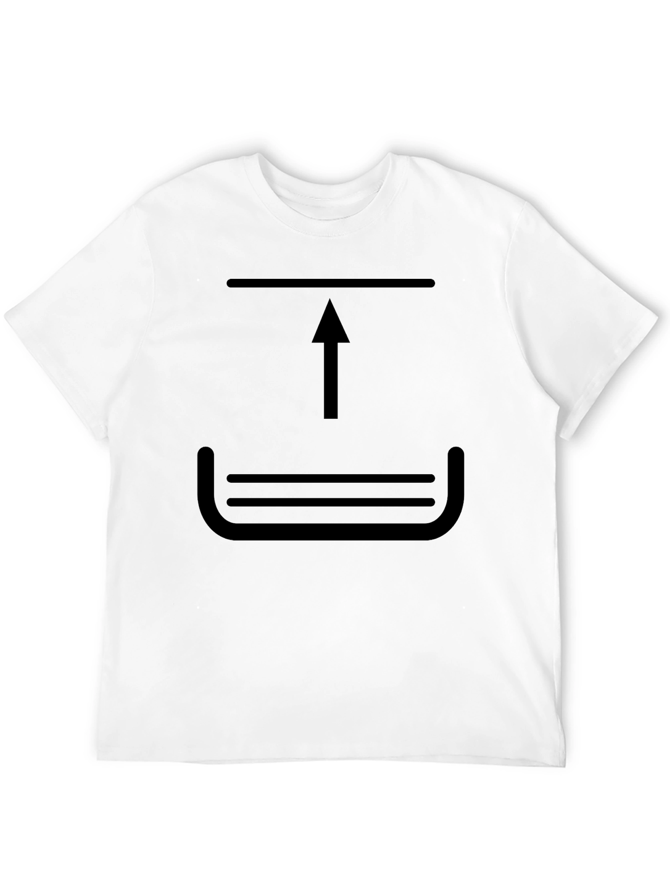 Upload Graphic Black T-Shirt
