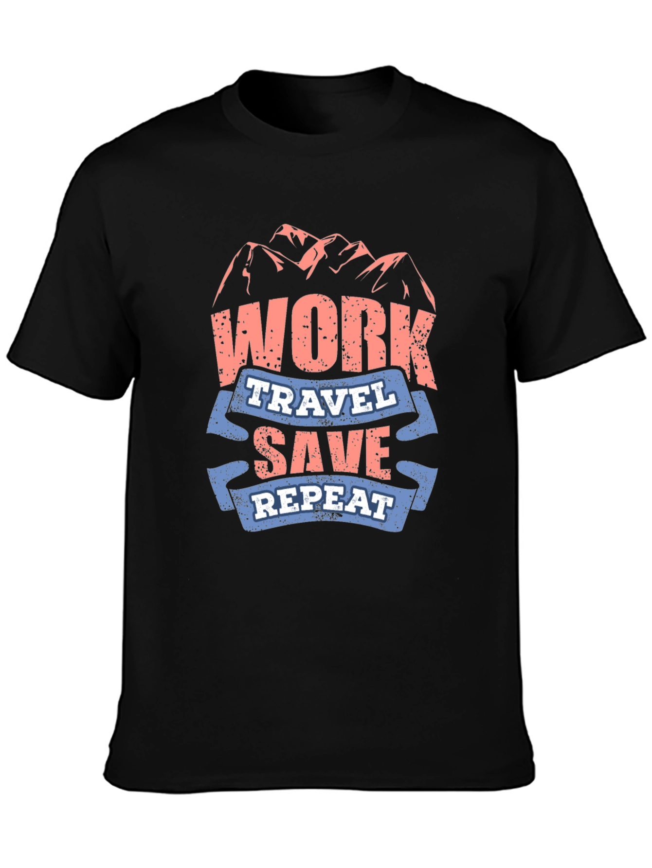 Work Travel Save Repeat Graphic T-Shirt