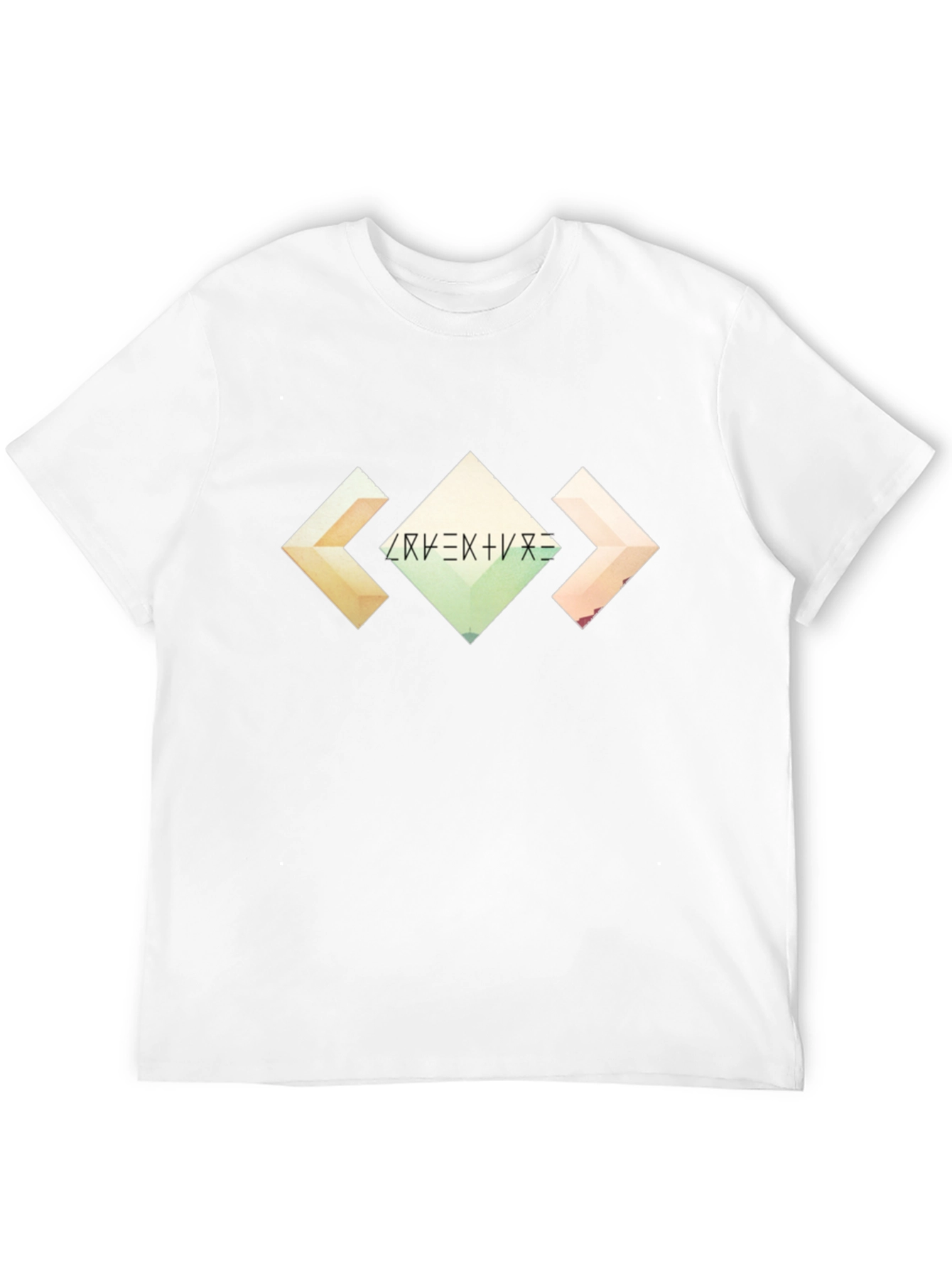 Abstract Geometric Graphic Black T-Shirt