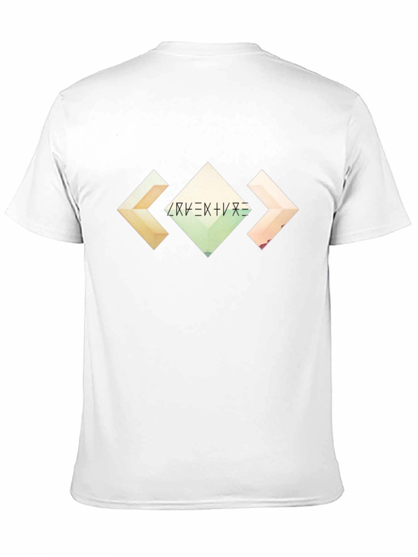 Abstract Geometric Graphic Black T-Shirt