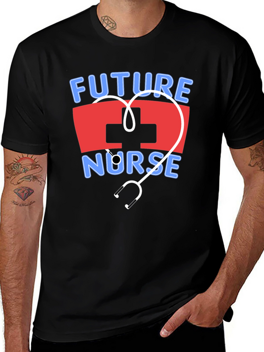Future Nurse T-Shirt - Stethoscope Heart Design