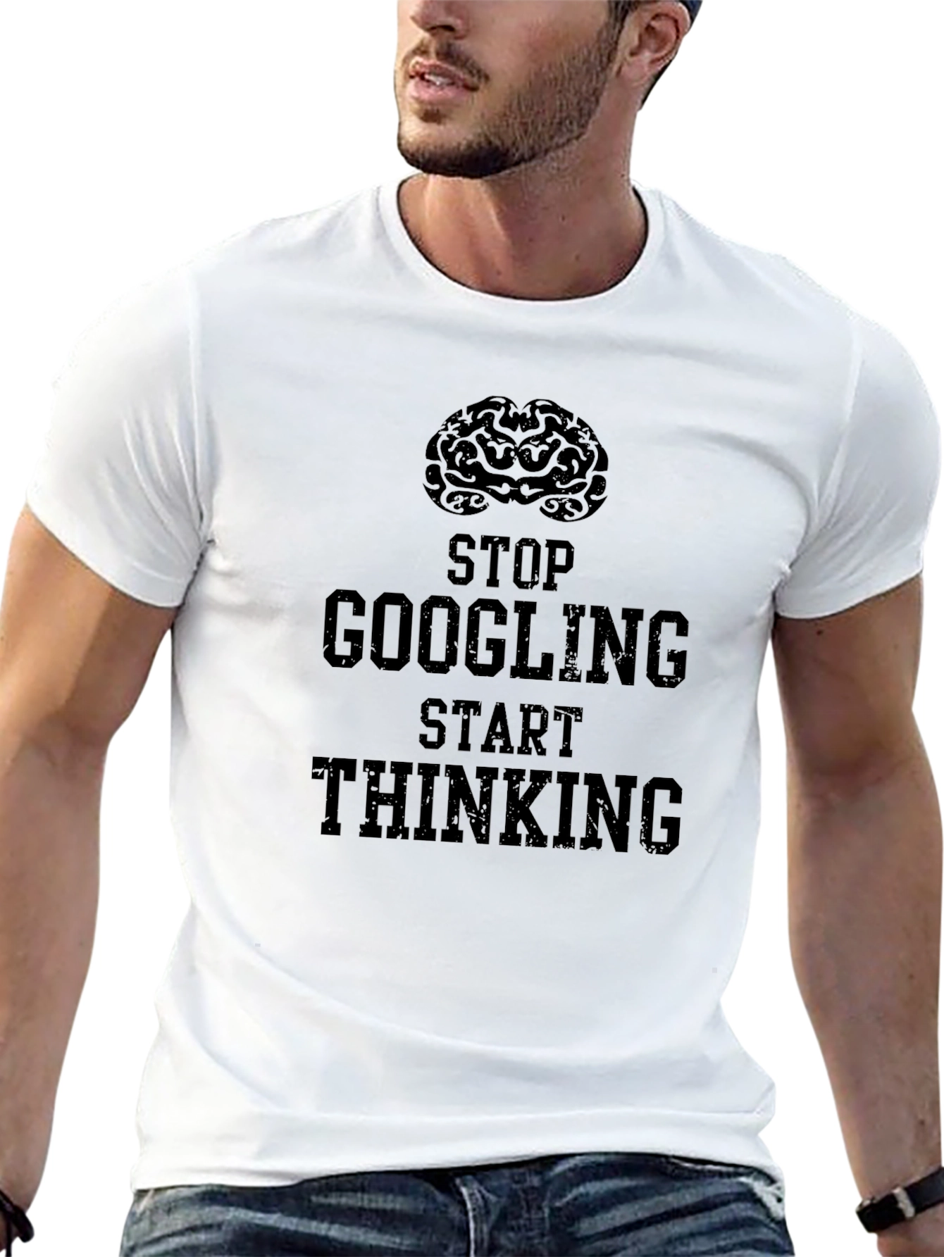 Think Dont Google Graphic T-Shirt