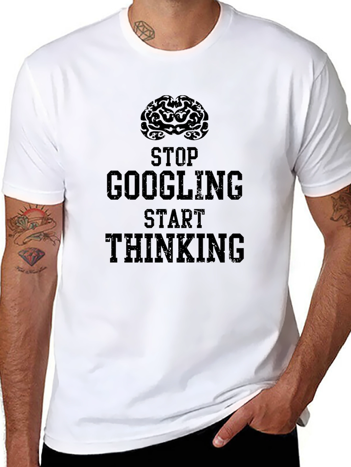 Think Dont Google Graphic T-Shirt