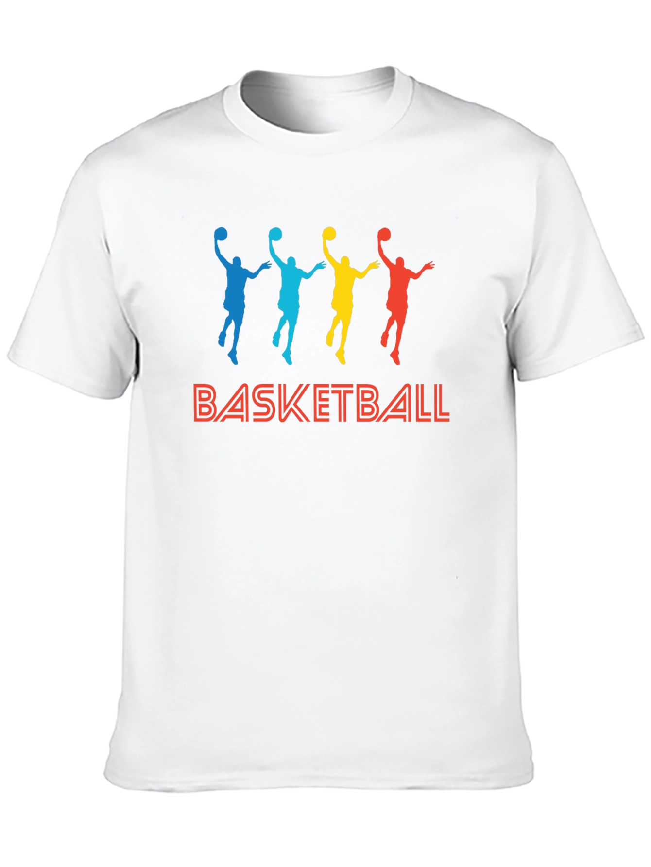 Colorful Basketball Graphic T-Shirt