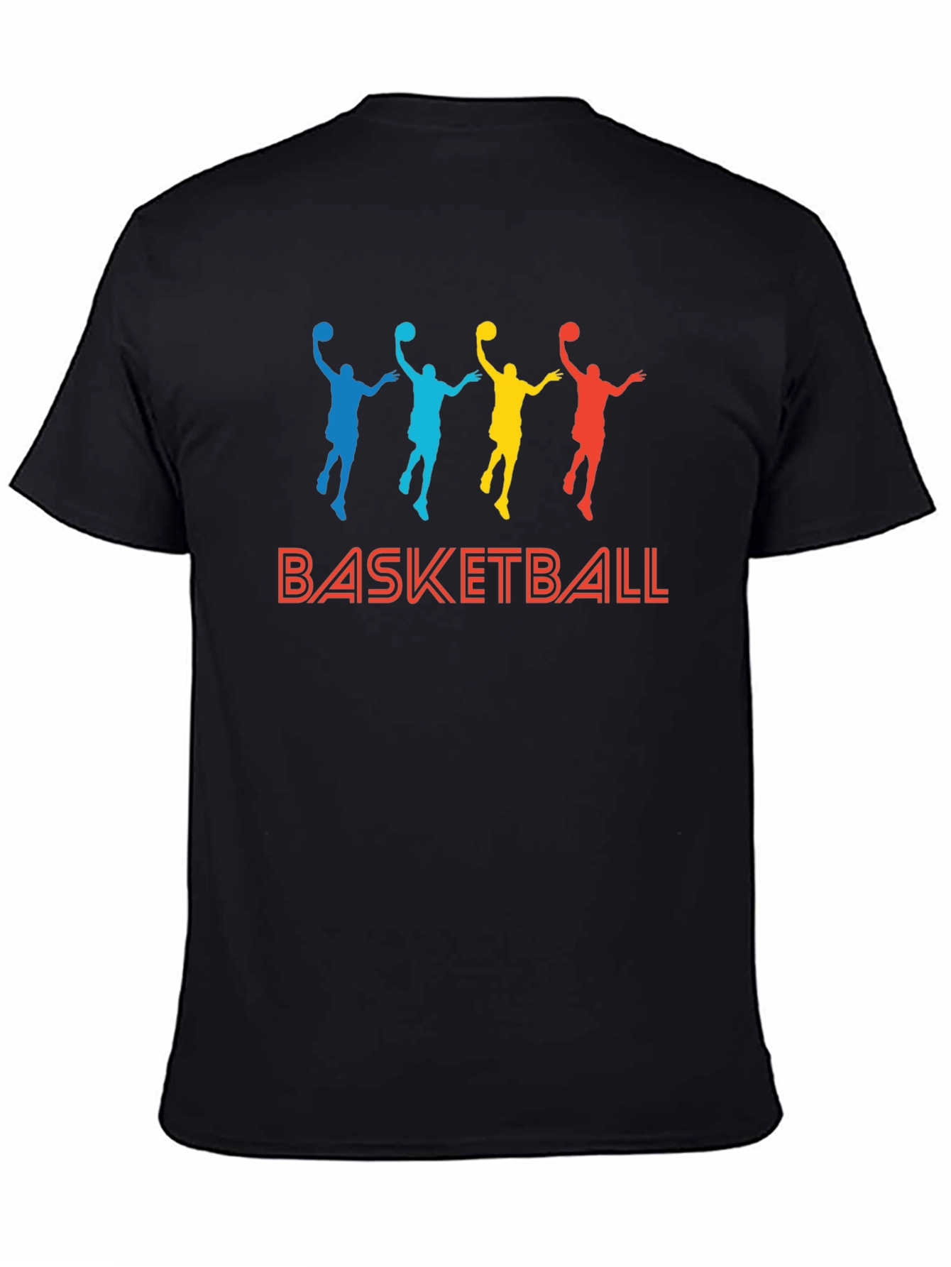 Colorful Basketball Graphic T-Shirt