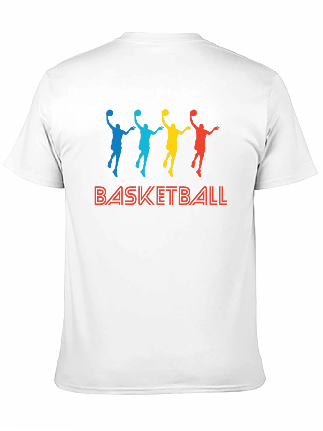 Colorful Basketball Graphic T-Shirt