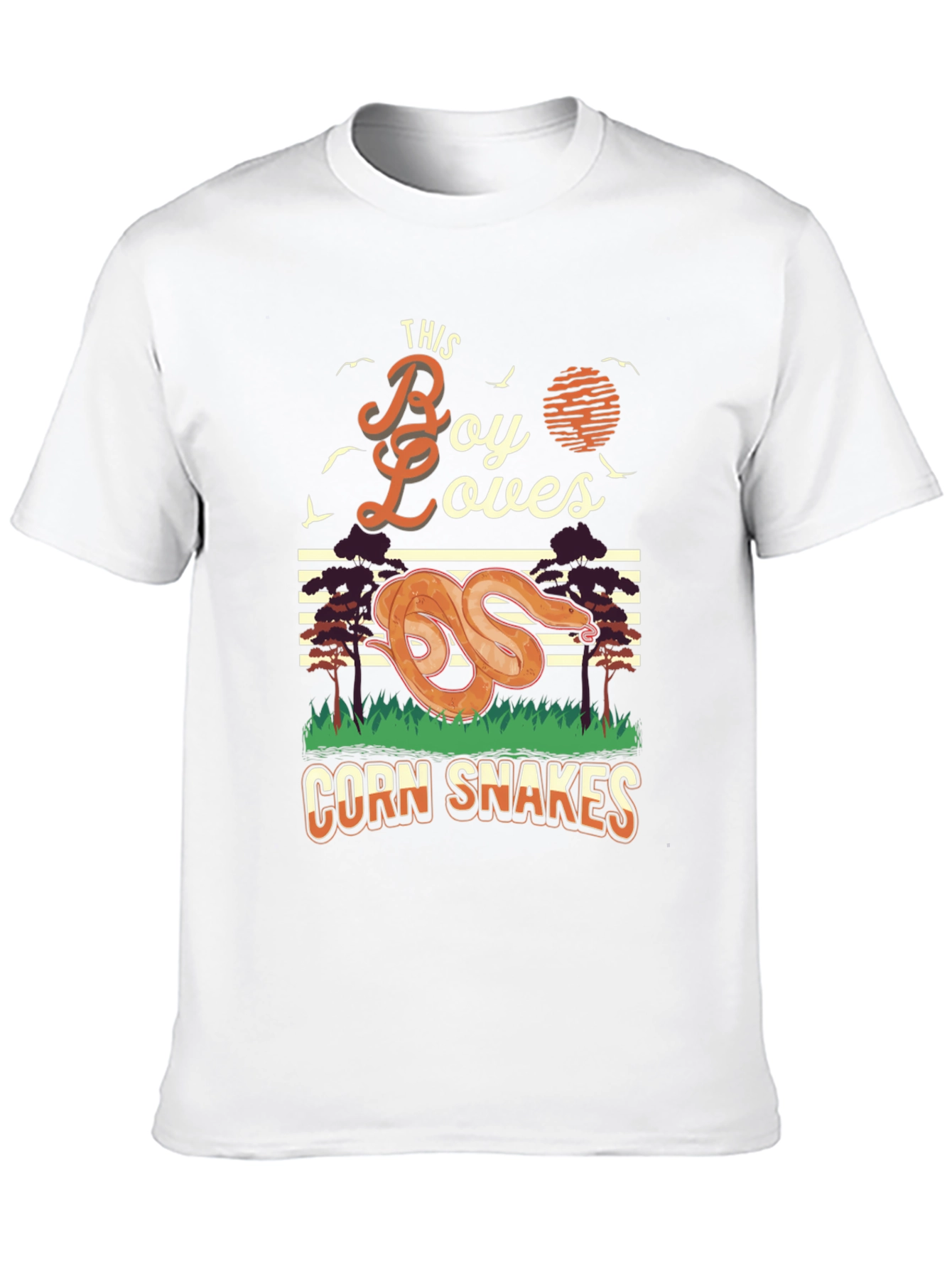 Boy Loves Corn Snakes Graphic T-Shirt