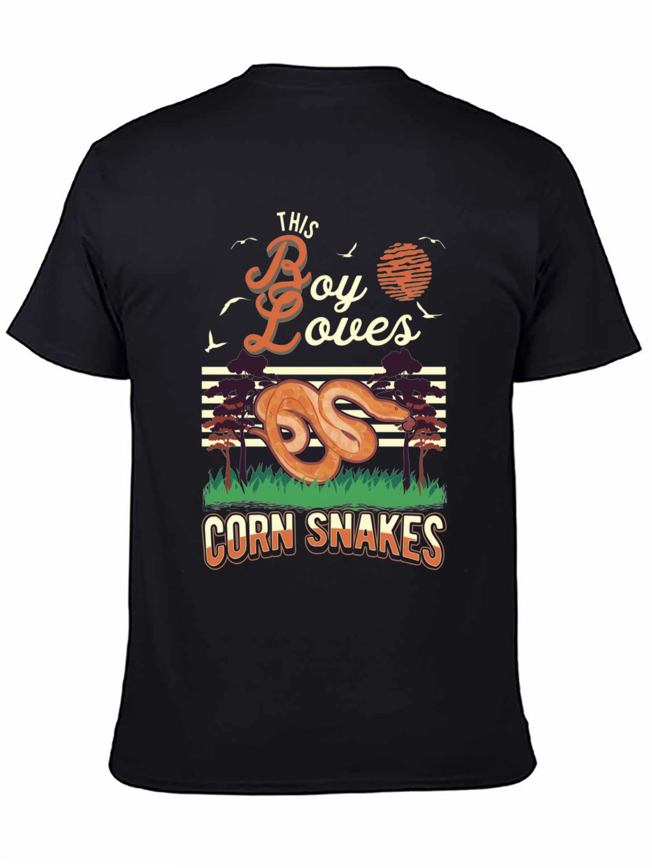 Boy Loves Corn Snakes Graphic T-Shirt