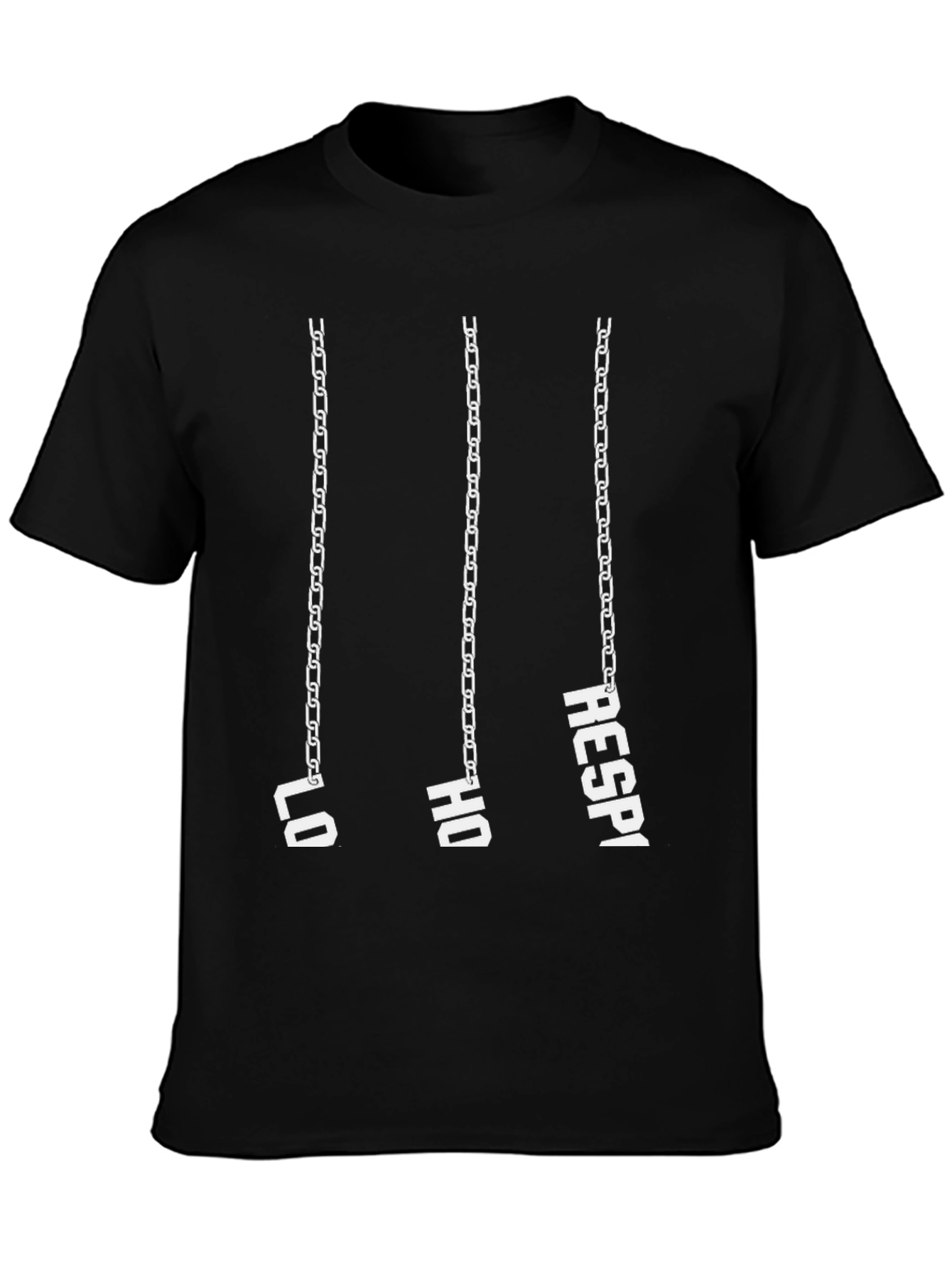 Lo Ho Respi Chain Graphic Tee - Black