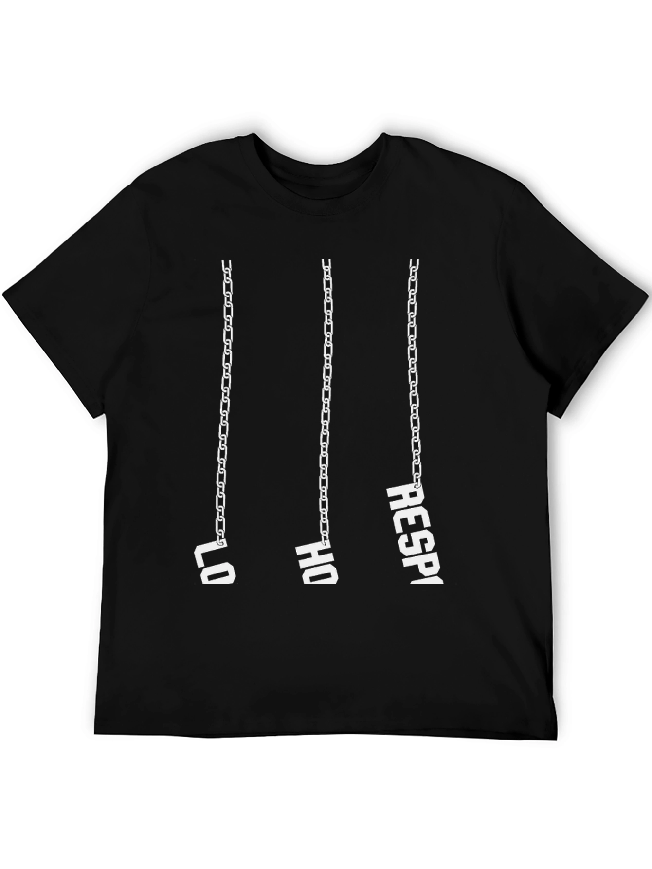 Lo Ho Respi Chain Graphic Tee - Black