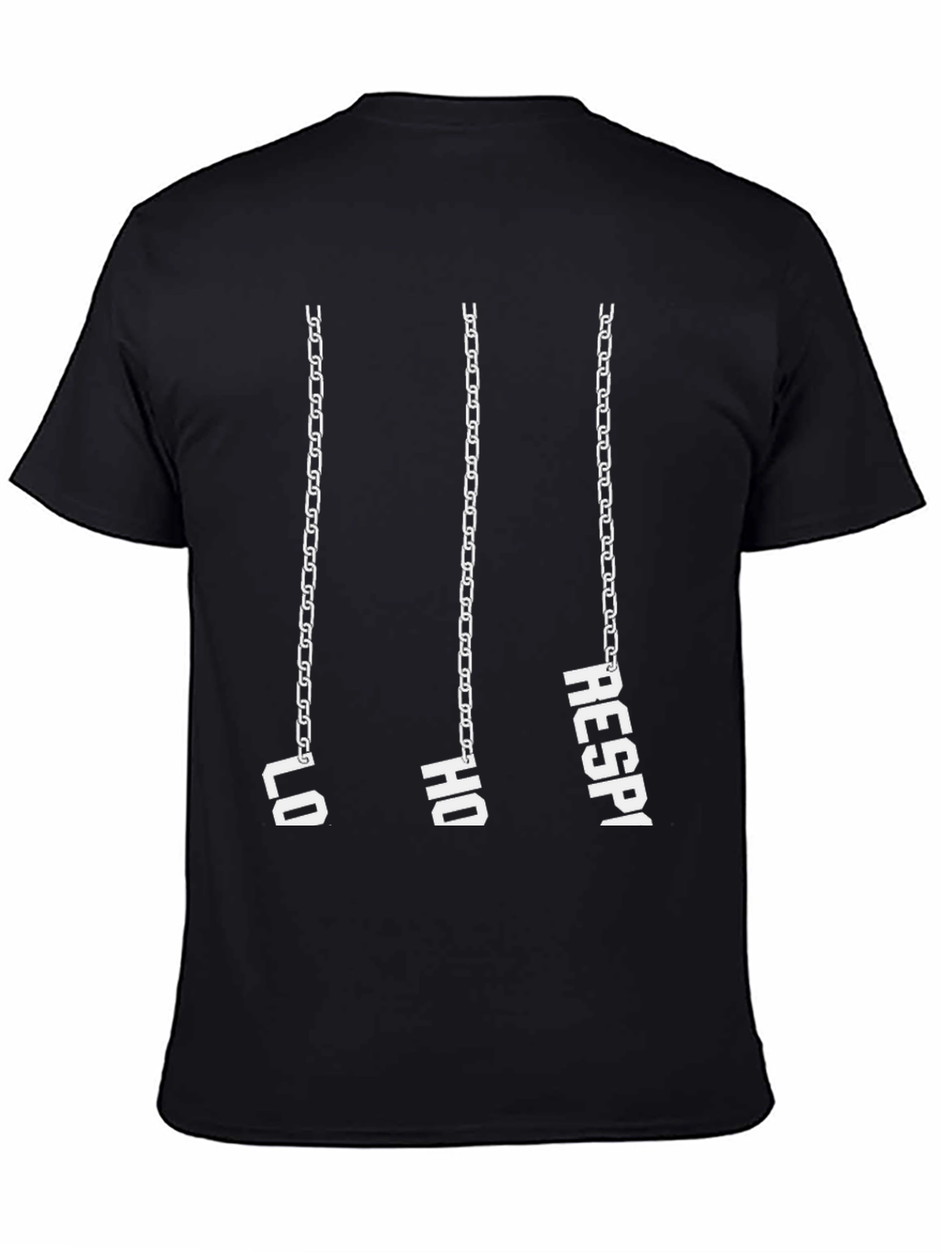 Lo Ho Respi Chain Graphic Tee - Black