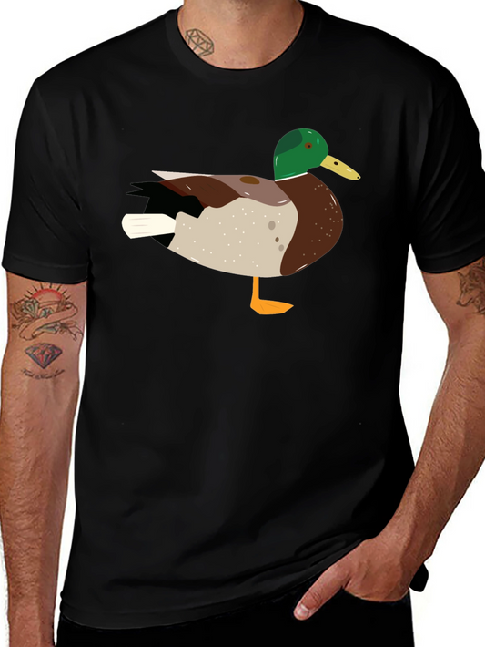 Duck Graphic T-Shirt - Mens Crew Neck Tee