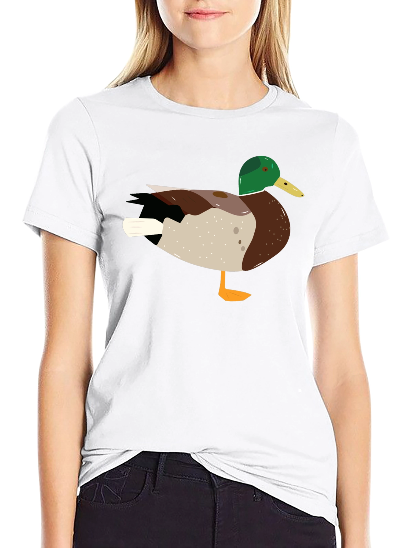 Duck Graphic T-Shirt - Mens Crew Neck Tee