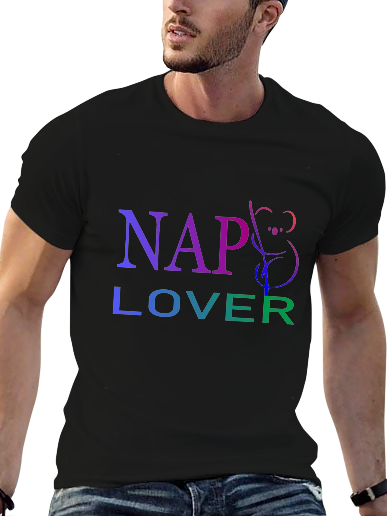 Nap Lover Koala Graphic T-Shirt