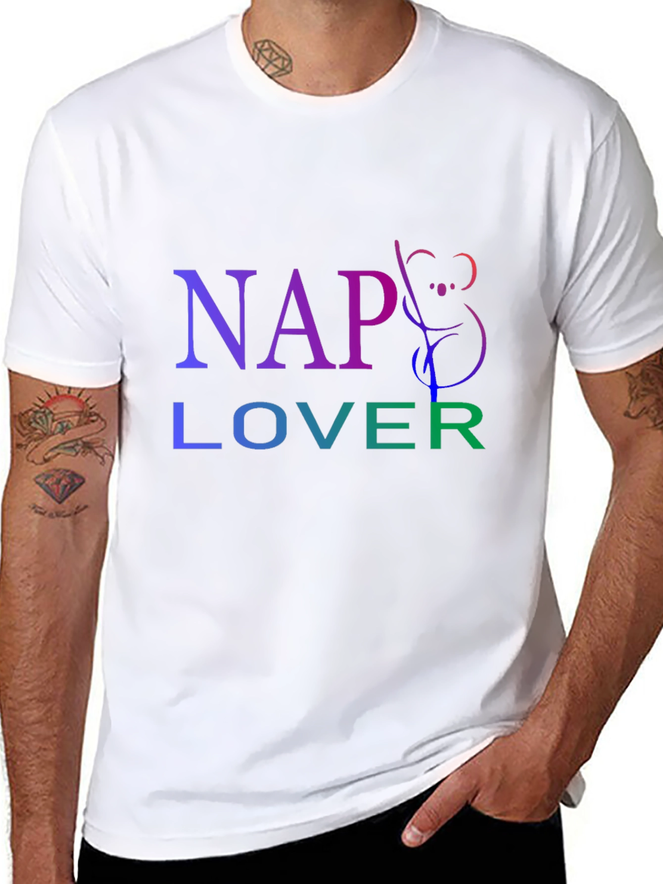 Nap Lover Koala Graphic T-Shirt