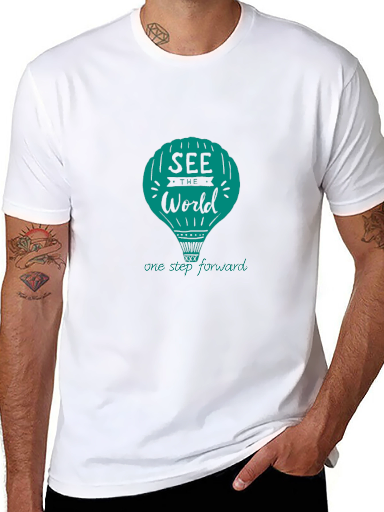 See The World Black T-Shirt