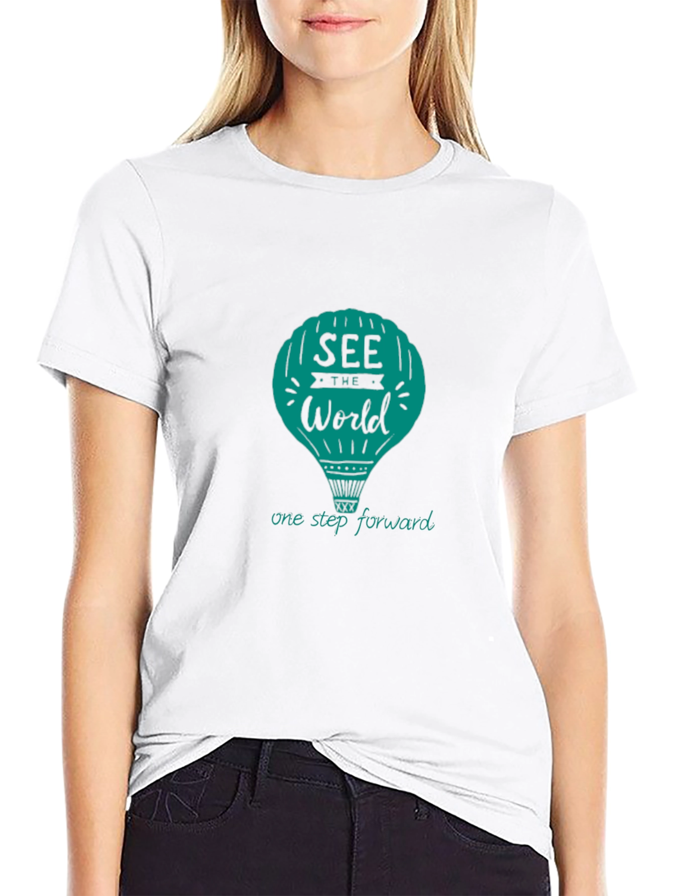 See The World Black T-Shirt