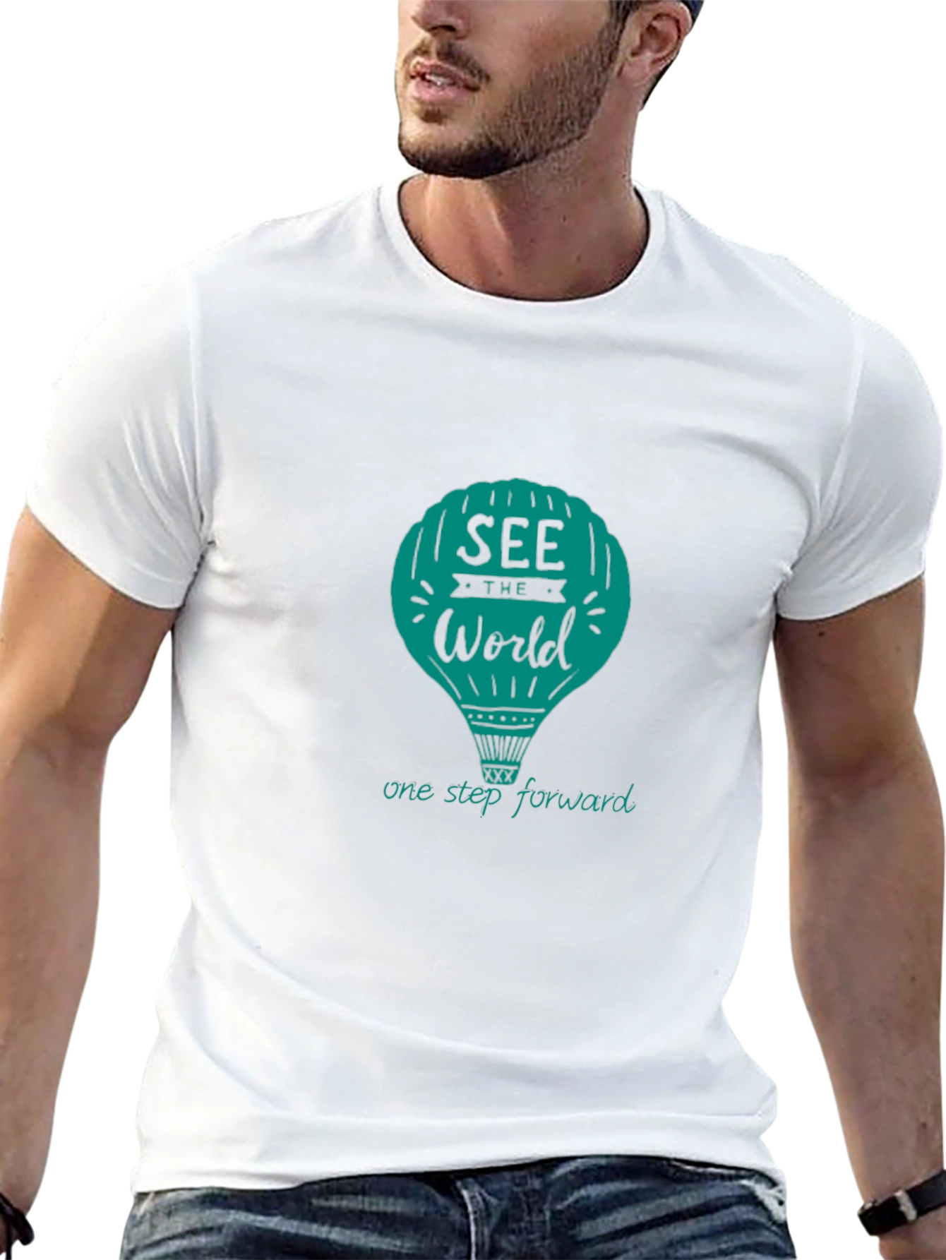 See The World Black T-Shirt
