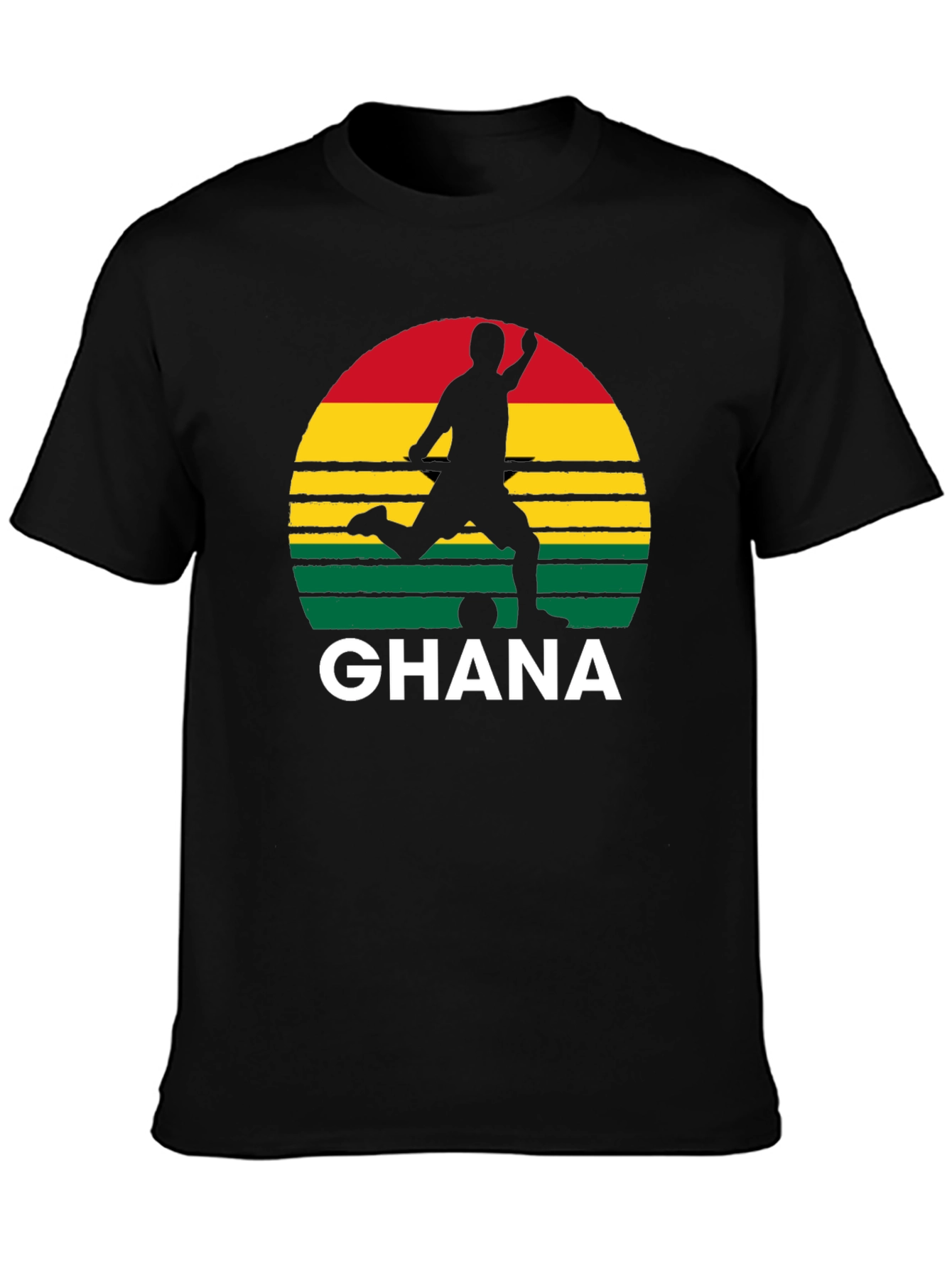 Ghana Soccer Silhouette Graphic Tee