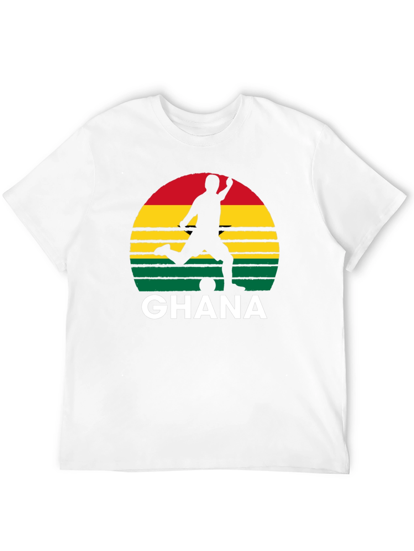 Ghana Soccer Silhouette Graphic Tee