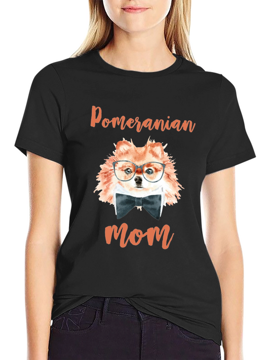 Pomeranian Mom T-Shirt Cute Dog Lover Tee