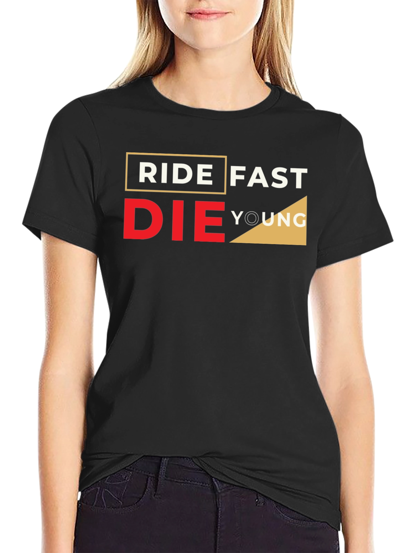Ride Fast Die Young Graphic Black T-Shirt