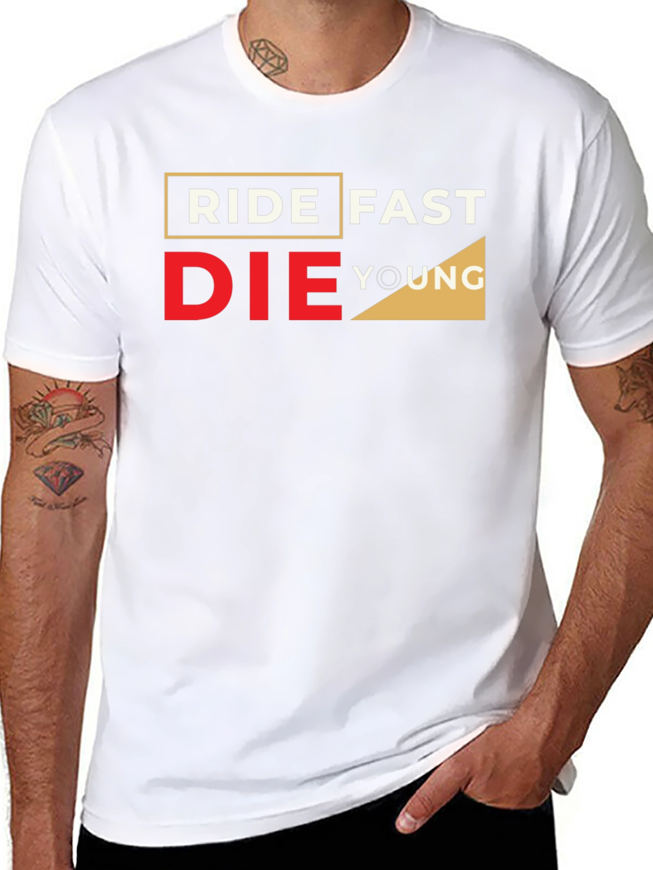 Ride Fast Die Young Graphic Black T-Shirt