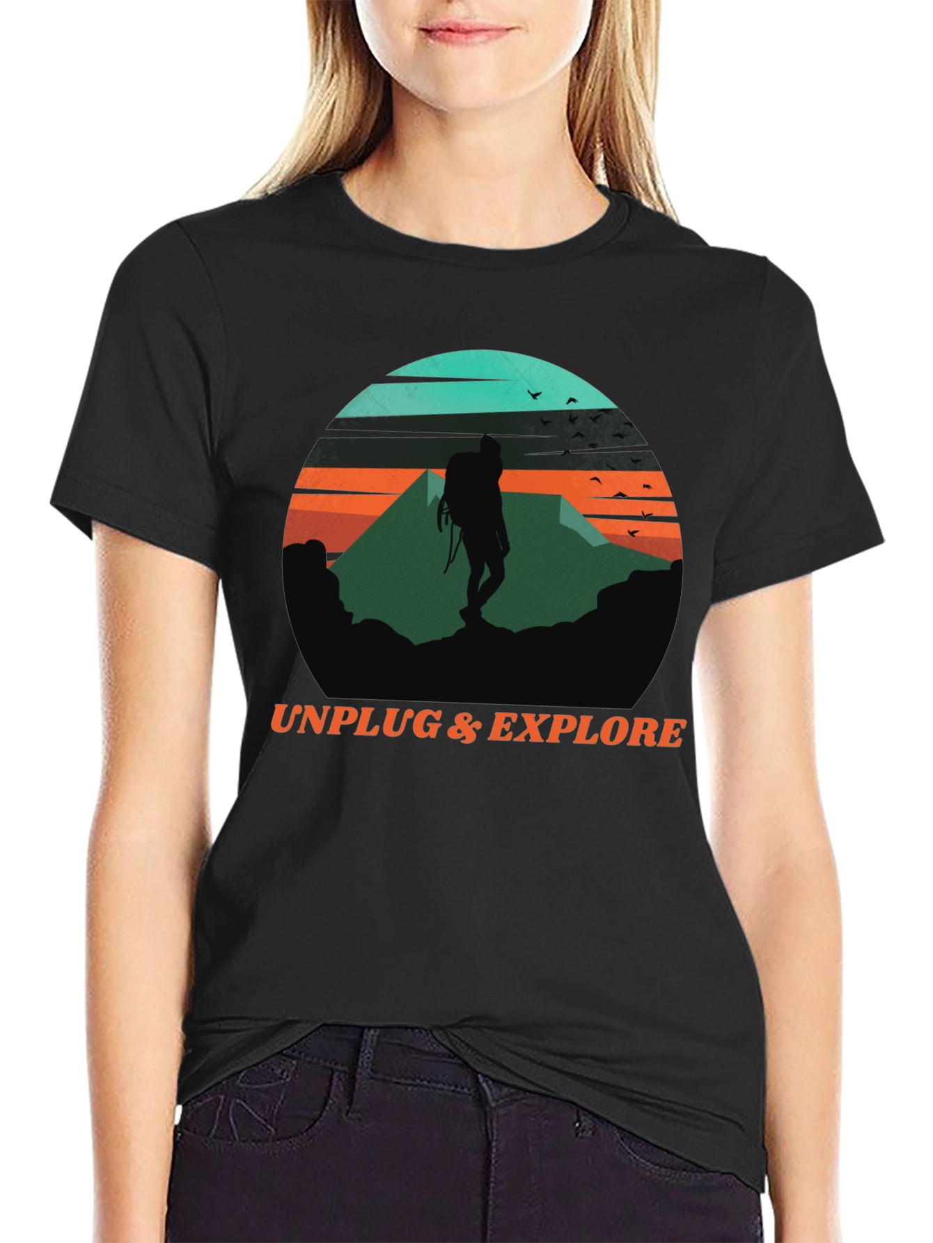 Unplug & Explore Graphic Tee - Adventure Awaits!