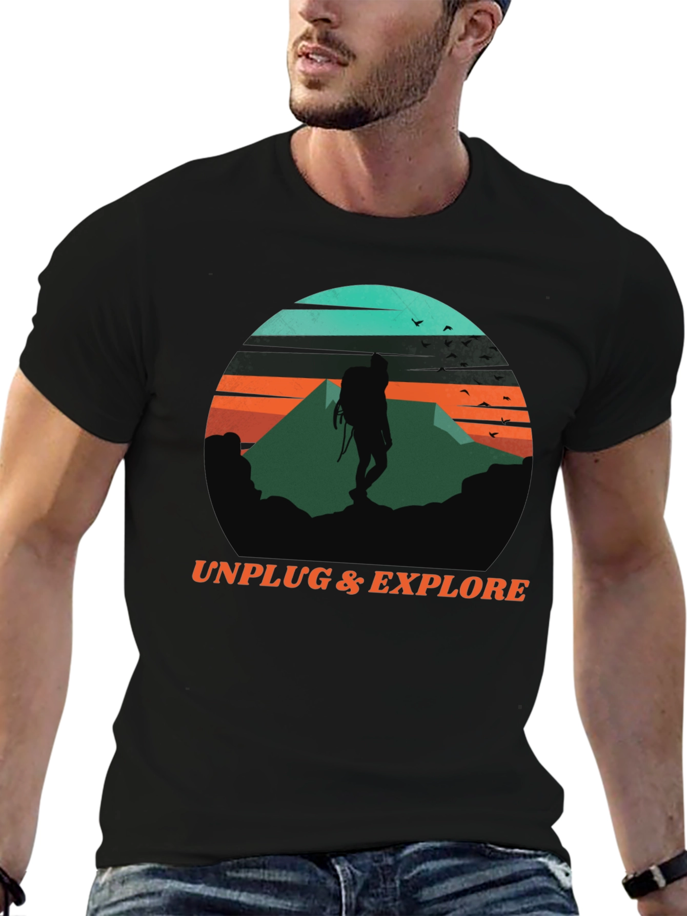 Unplug & Explore Graphic Tee - Adventure Awaits!