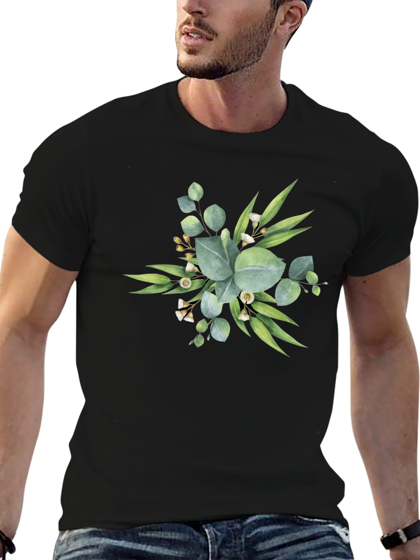Botanical Black T-Shirt