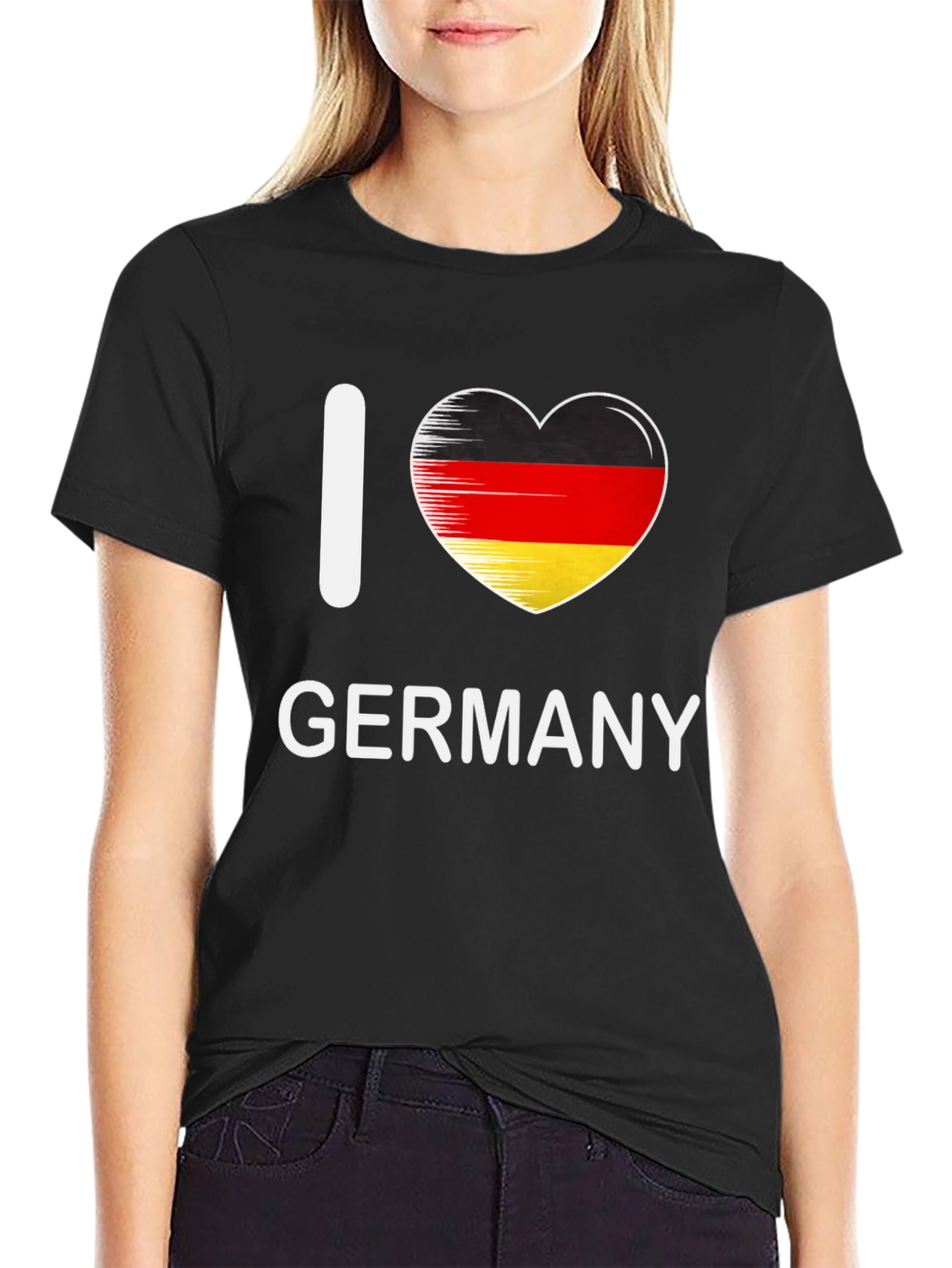 I Love Germany T-Shirt - German Flag Heart