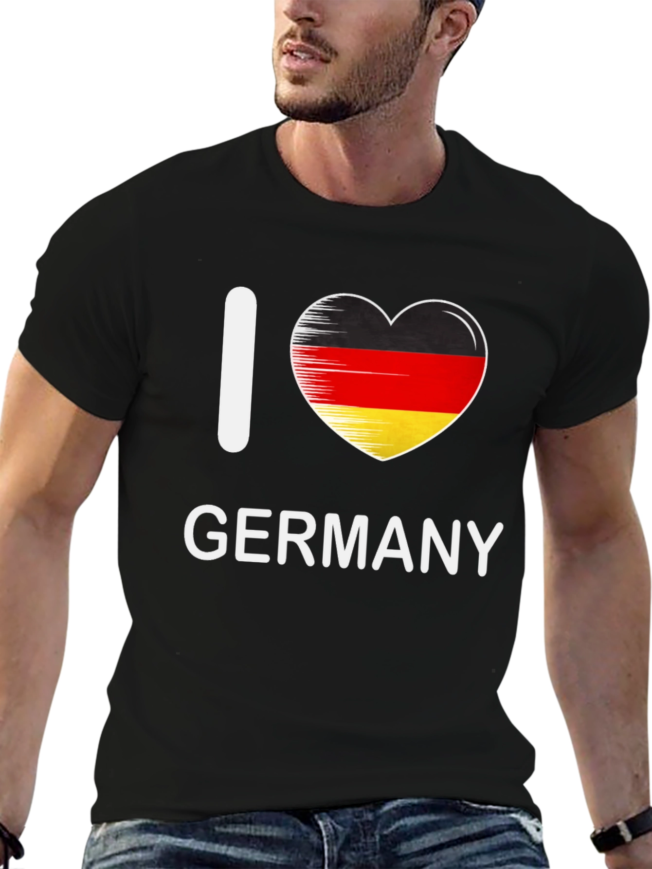 I Love Germany T-Shirt - German Flag Heart