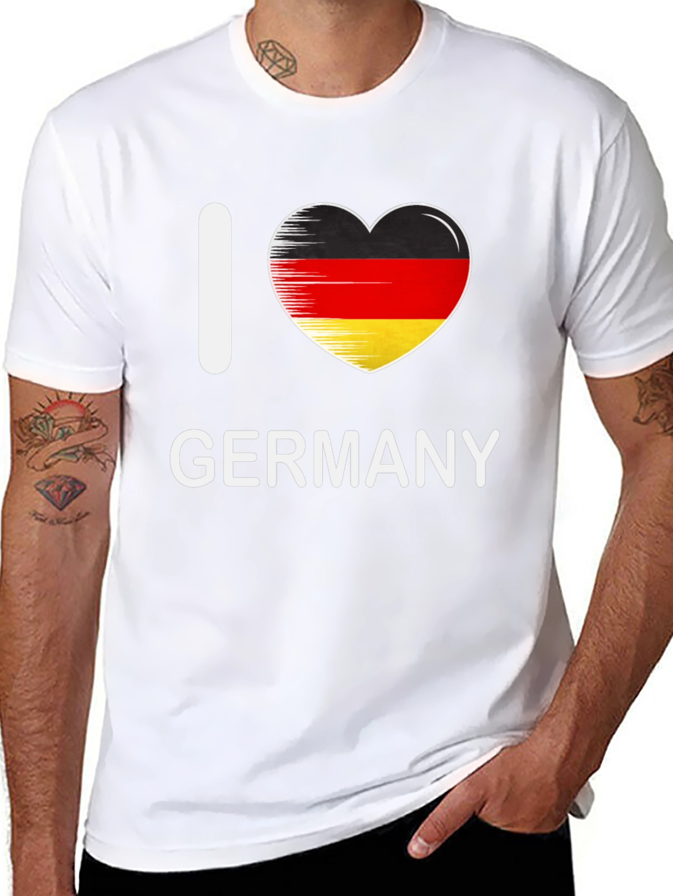 I Love Germany T-Shirt - German Flag Heart