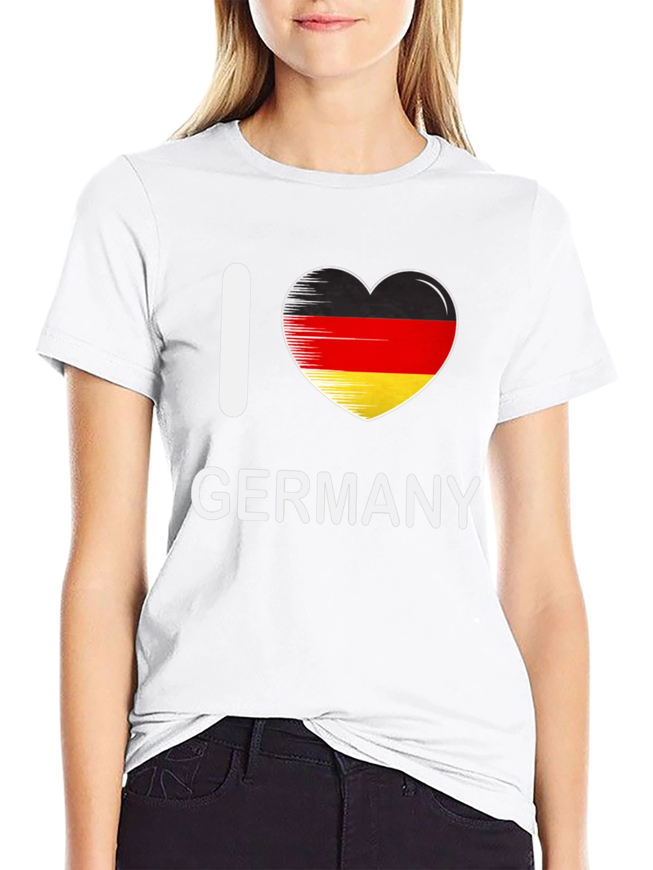 I Love Germany T-Shirt - German Flag Heart