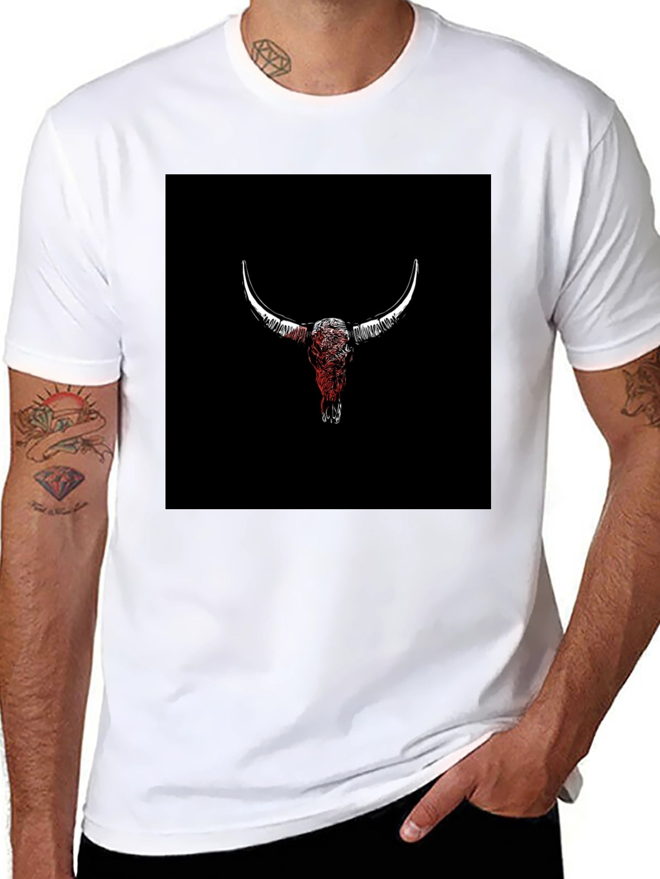 Skull Graphic Print T-Shirt
