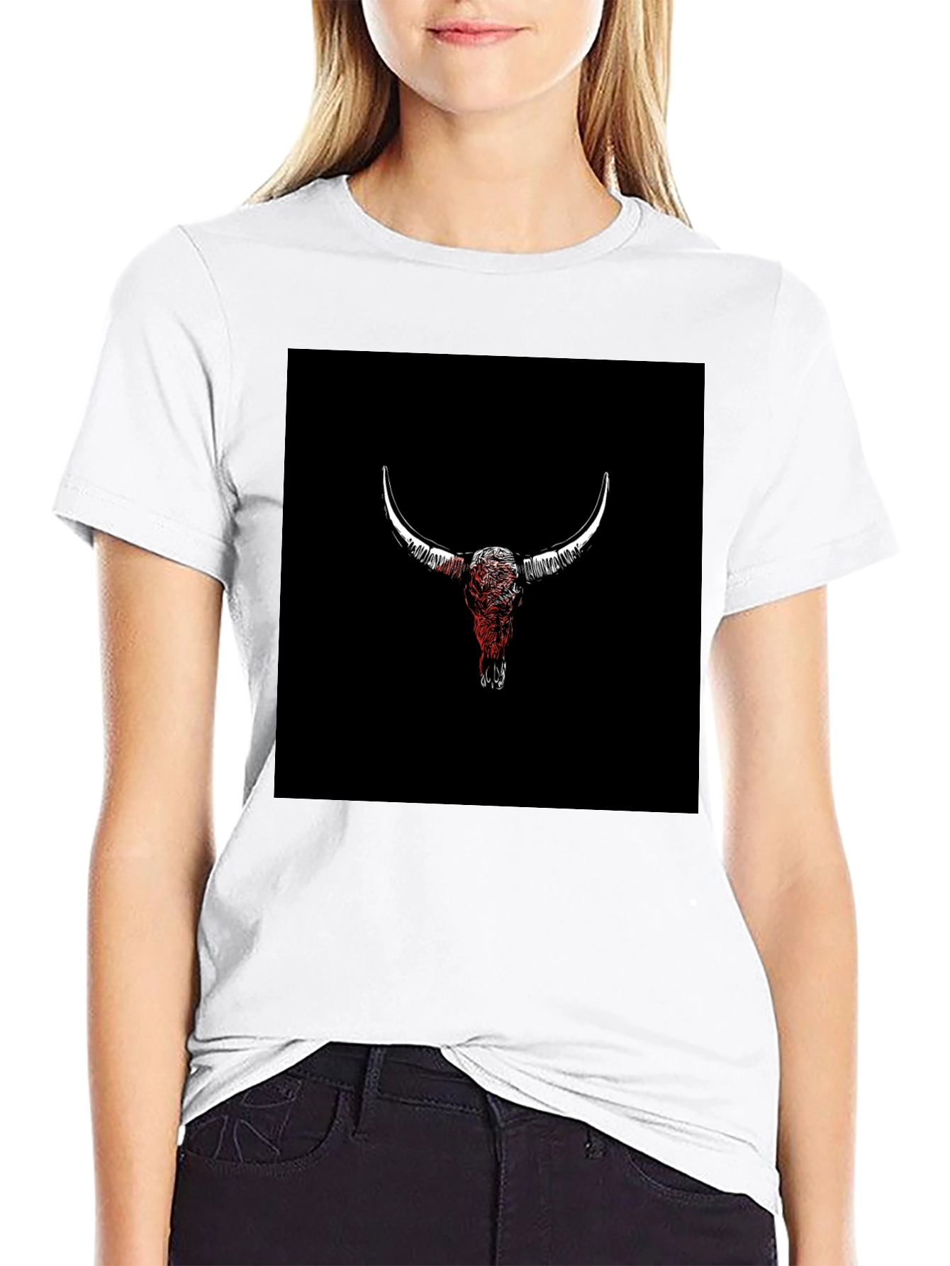 Skull Graphic Print T-Shirt