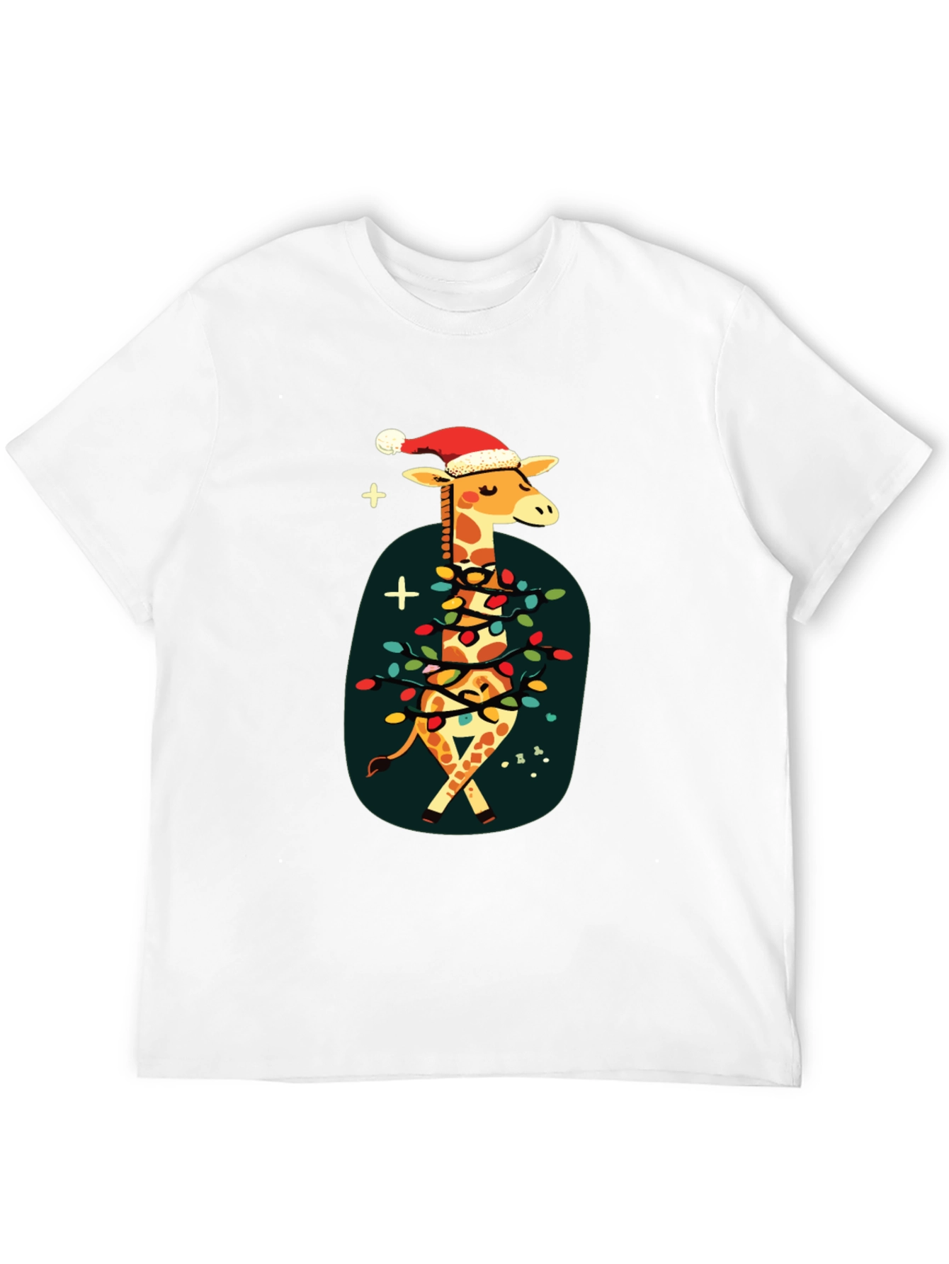 Festive Giraffe Christmas T-Shirt