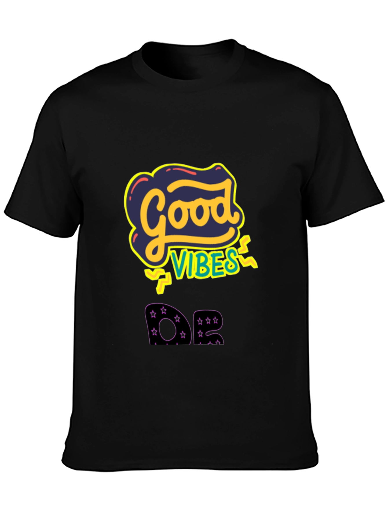 Good Vibes Graphic Tee - Mens Black T-Shirt