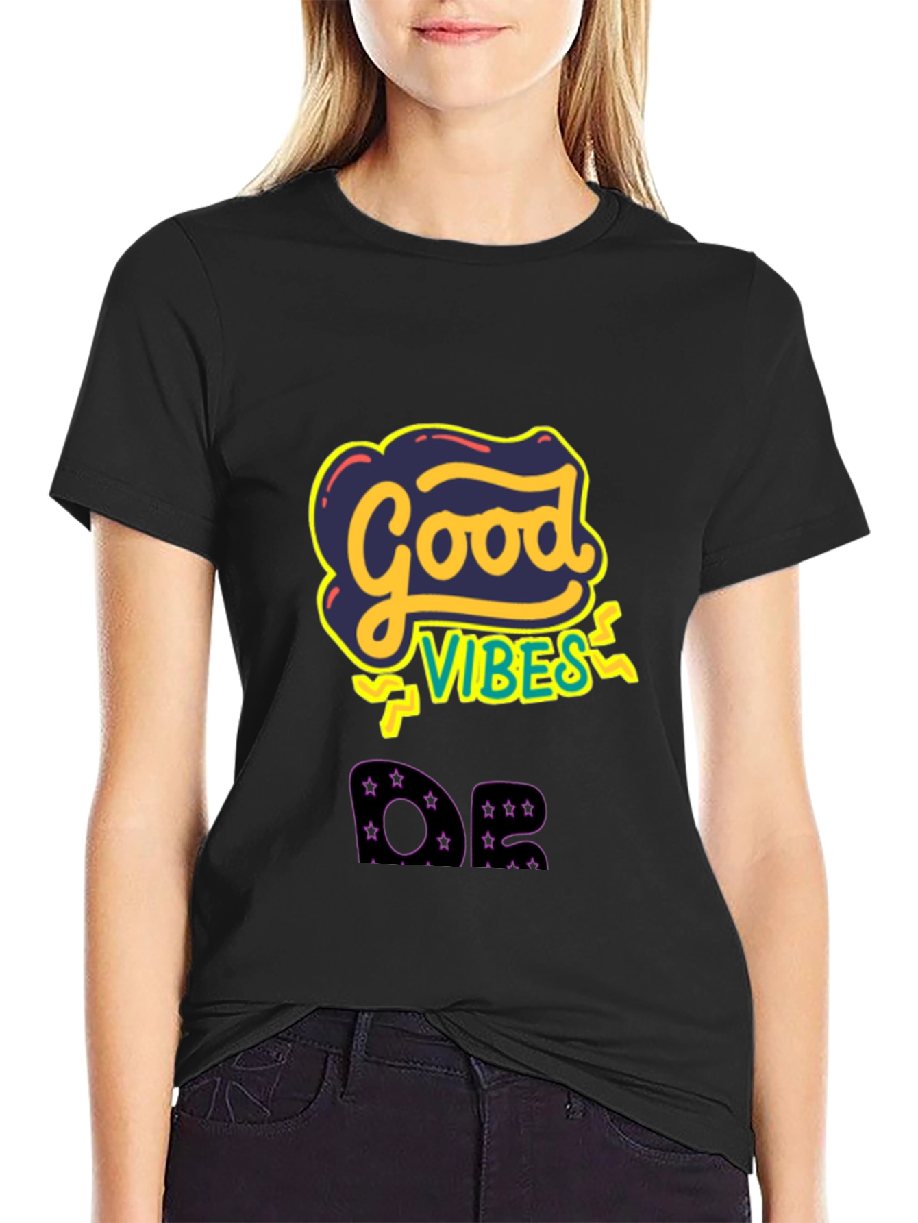 Good Vibes Graphic Tee - Mens Black T-Shirt