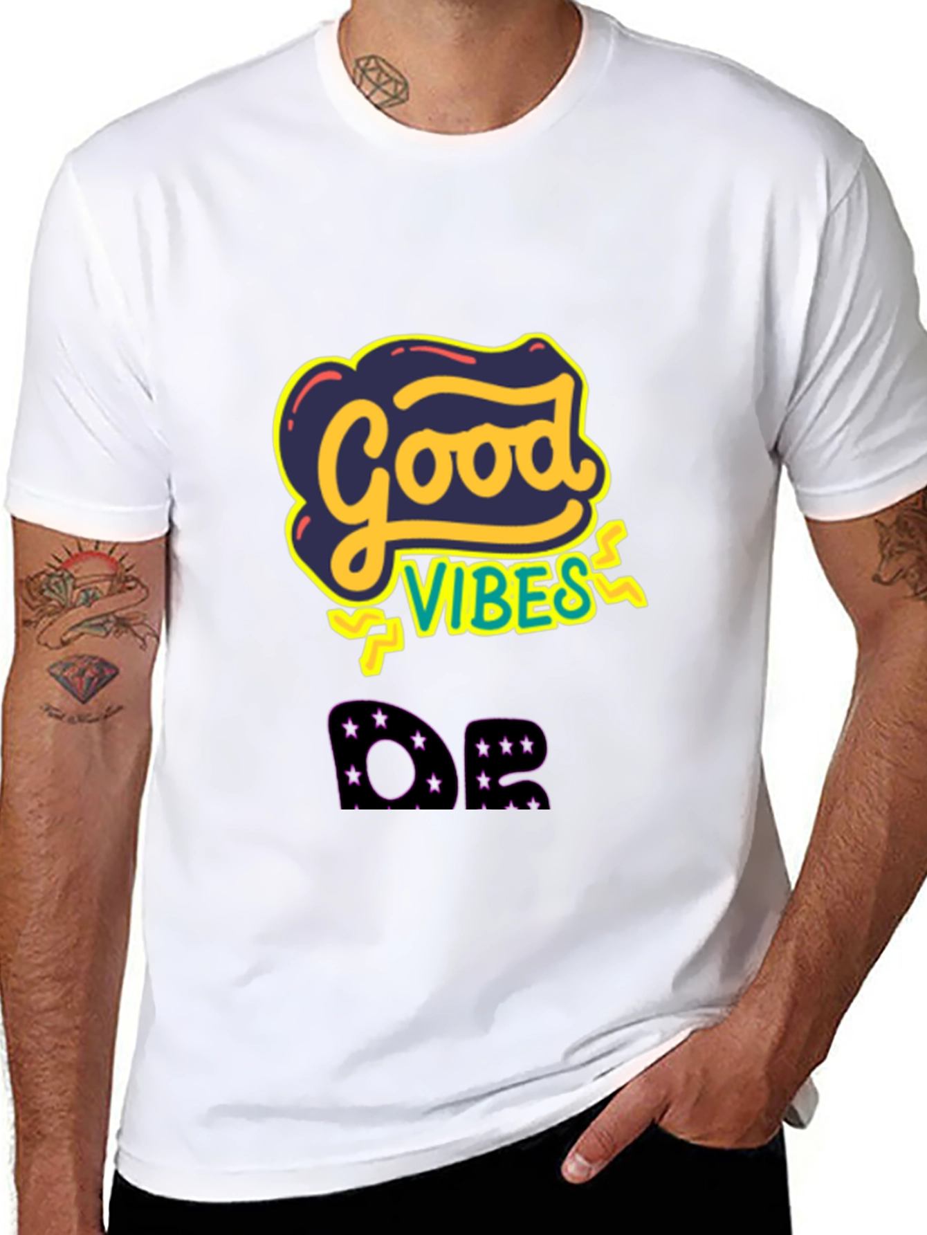 Good Vibes Graphic Tee - Mens Black T-Shirt