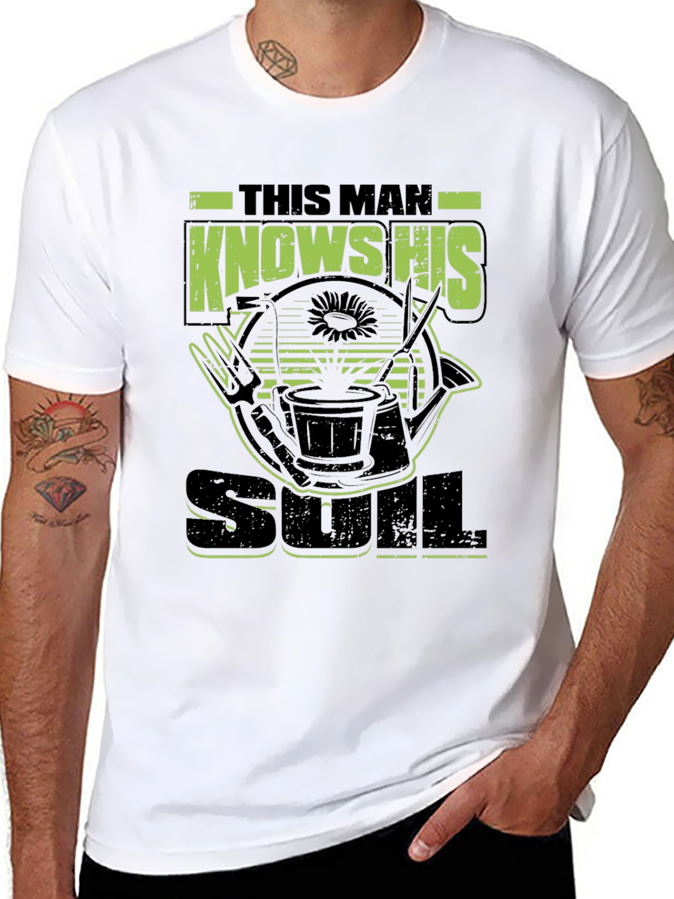 Gardener Soul T-Shirt - This Man Knows His Soil
