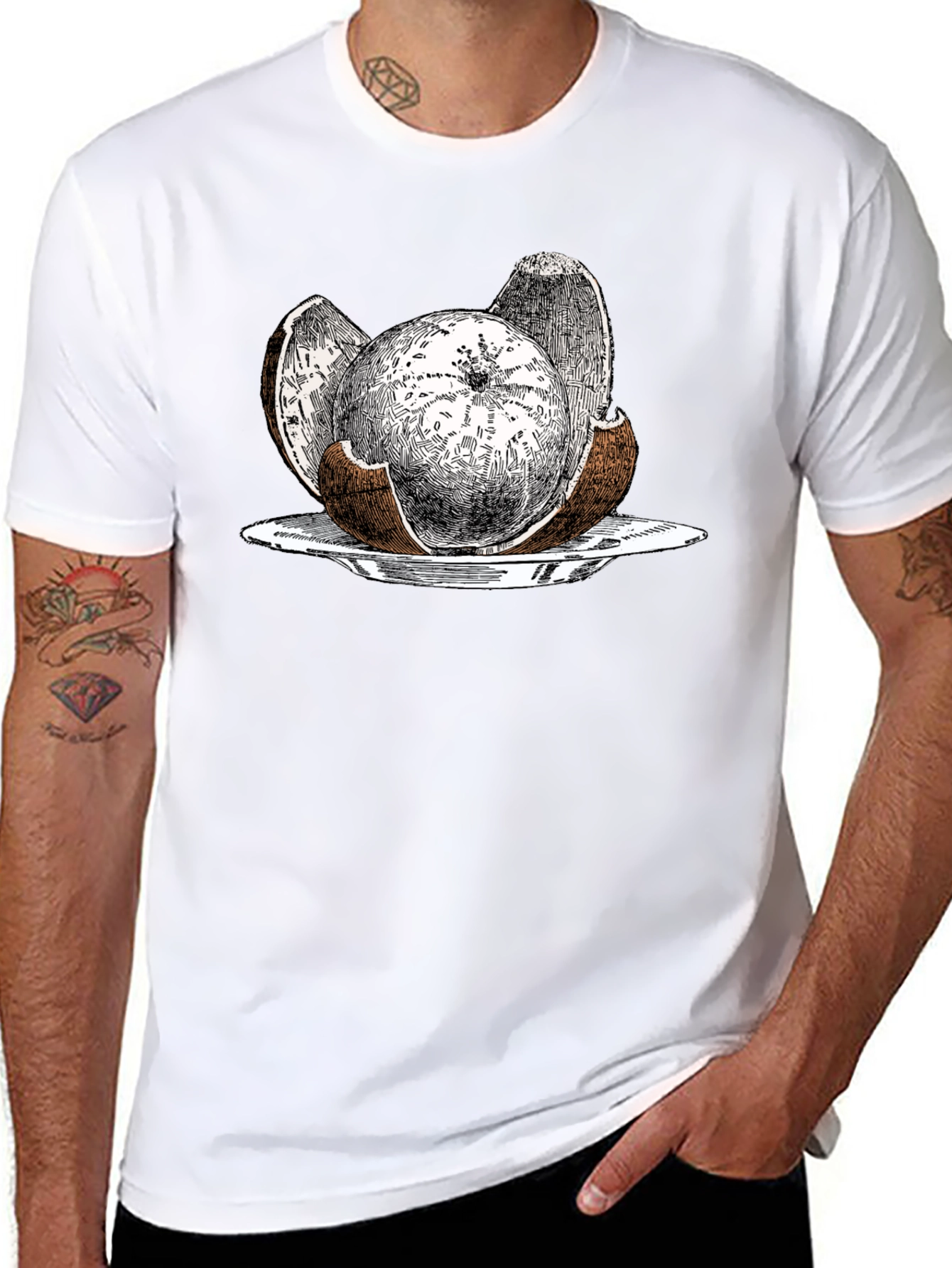 Coconut on a Plate Graphic T-Shirt