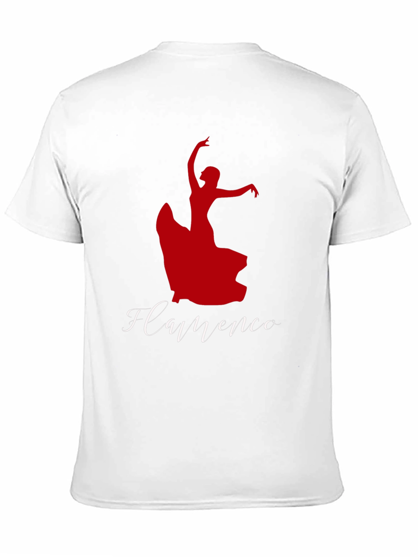 Flamenco Dancer Graphic Tee - Black Cotton T-Shirt