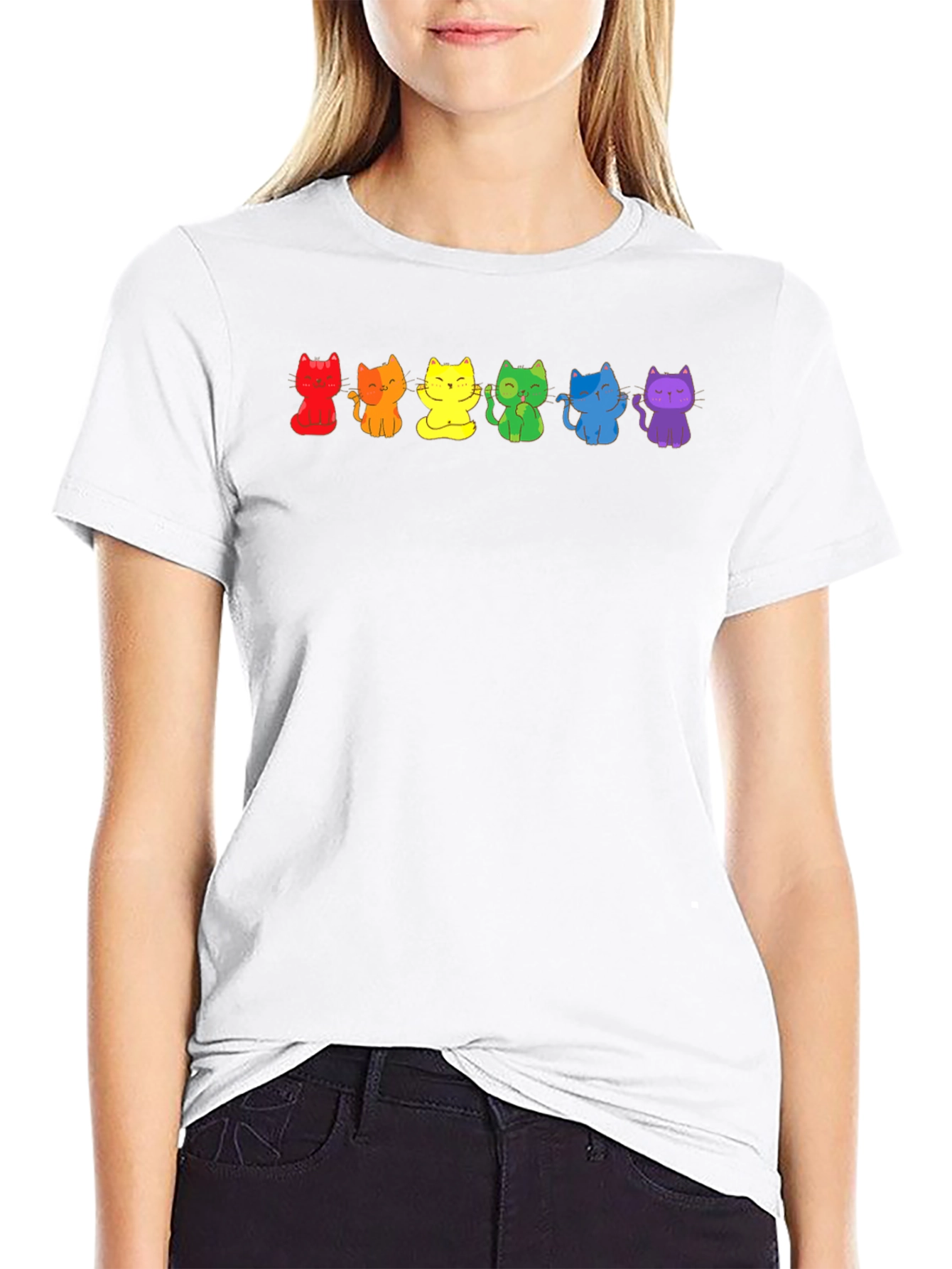 Rainbow Cat Pride T-Shirt
