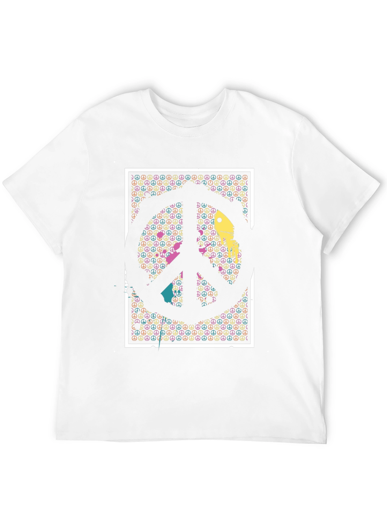 Peace Sign Graphic Tee - Relaxed Fit