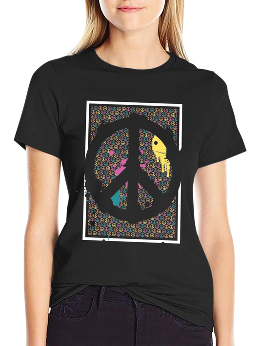 Peace Sign Graphic Tee - Relaxed Fit