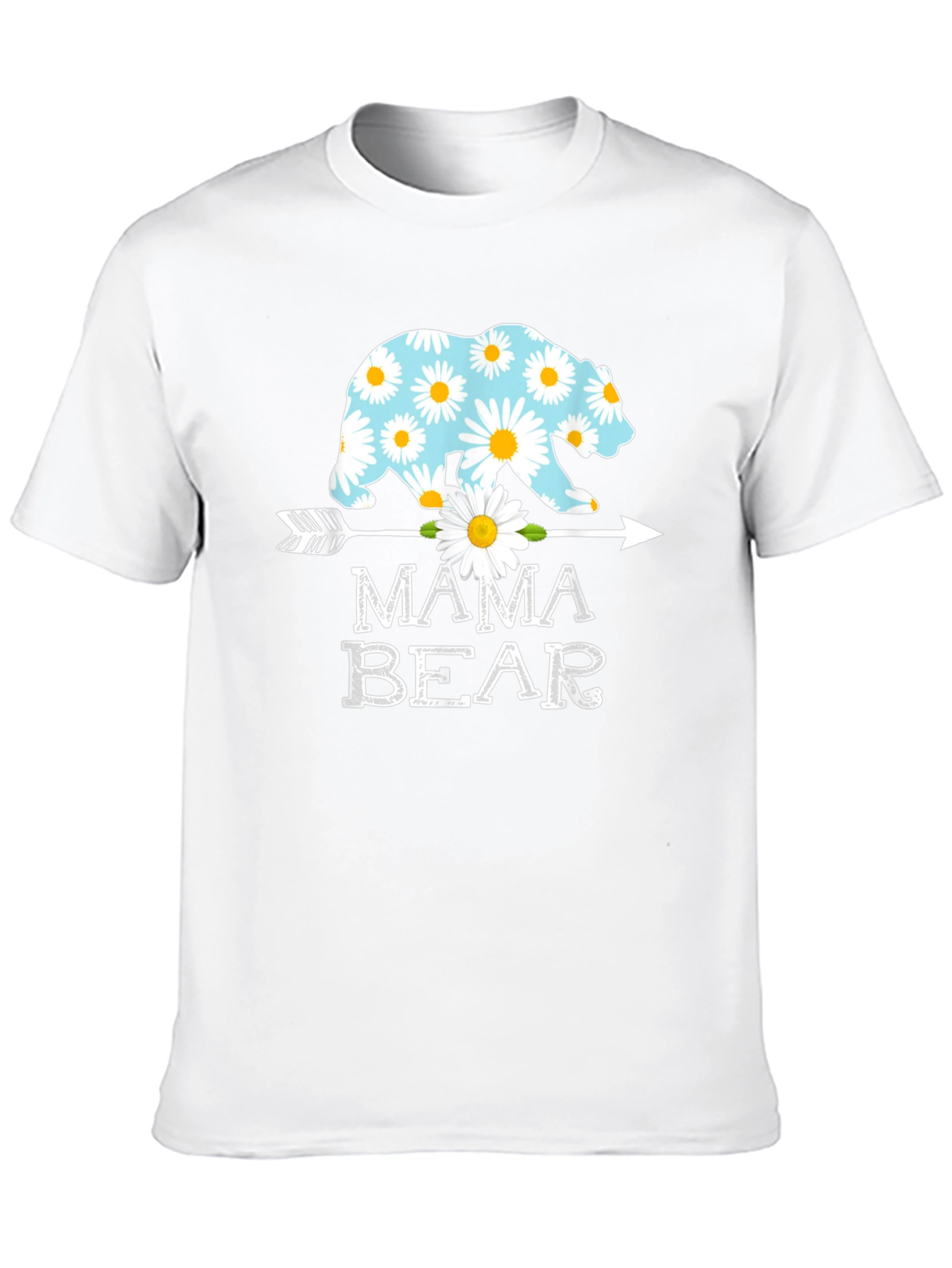 Mama Bear T-Shirt - Floral Bear Design